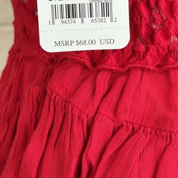 NWT Free People Adella Cami in Red - Picture 10 of 14
